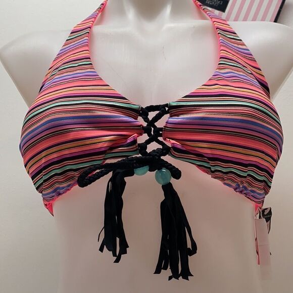 🔥VICTORIA SECRET SWIMSUIT 2pc small  push-up  //small New #1 reversible - Picture 7 of 12